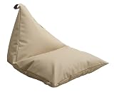 【ハナロロ】ビーズクッション ポトラ 60リットル 専用レザーカバー(サンドベージュ)