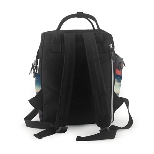 Grand sac à langer multifonction noir avec poche ordinateur portable - 3
