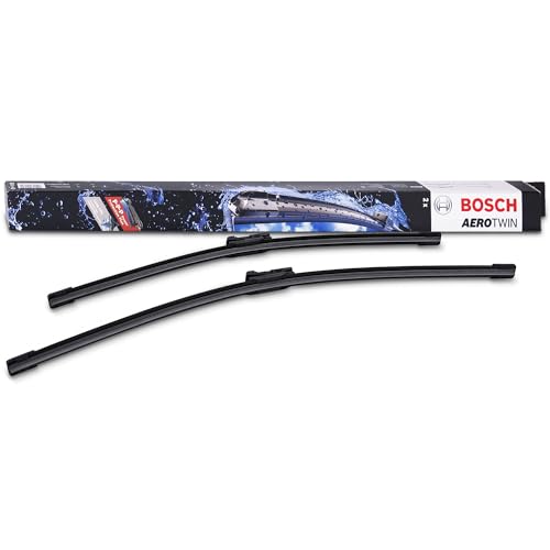 Image of BOSCH 3397007296 AeroTwin Wiper Blades - Set of 2 (24 inch & 20 inch) Top Lock 19mm | Driver and Passenger Side Original Equipment Replacement Blades