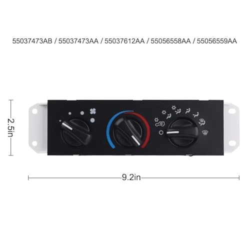 Panneau Commande Chauffage Climatisation Jeep Wrangler TJ 1999-2004