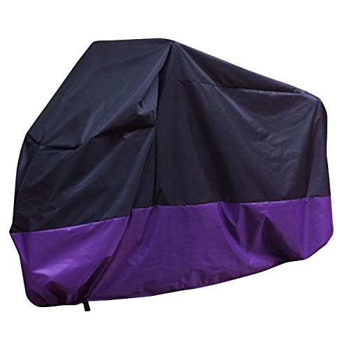 Bache Moto Exterieur Etanche,Housse Scooter 125 Exterieur,Protection Moto,Violet Noir 245x125x105 cm