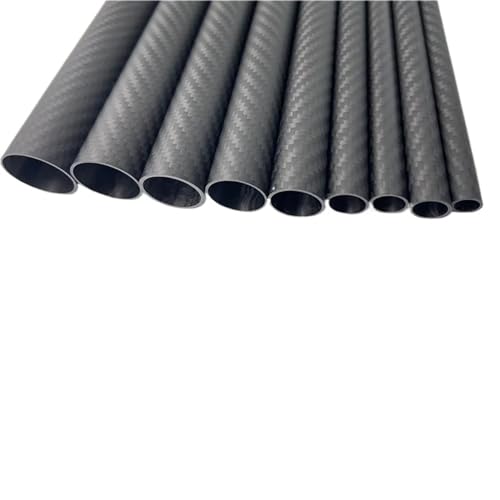 3k Carbon Fiber Tube, Twill Matte, Length:500mm, Wall Thickness: 1.5mm,Calibre: 6mm-42mm RC Airplane Models Accessories Carbon fiber square tube(13x10x500mm 2pcs)