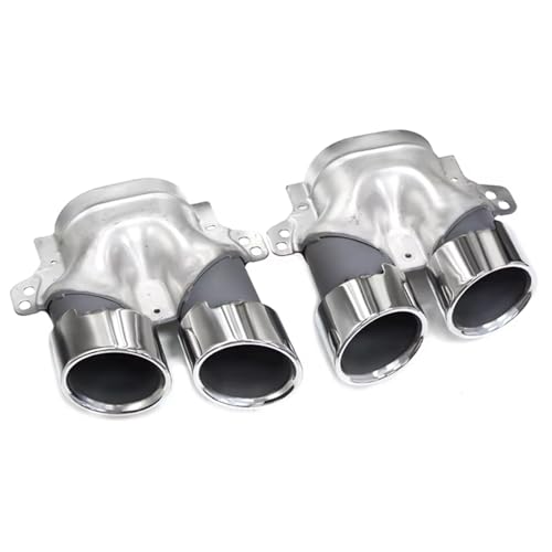 Embout échappement Benz W205 en acier noir look C43 AMG-Line