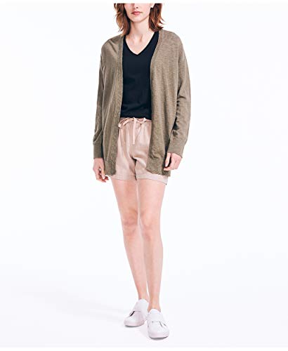 Nautica Women's Soft Open Front Long Cardigan2