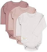 LaLoona Baby Body Langarm 3er Pack - Langarmbody Set aus Baumwolle, Bodies mit Knöpfen für Jungen...