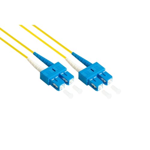 Alcasa LW-903SC câble de Fibre Optique 3 m LSZH OS2 2X SC Jaune - Câbles de Fibre Optique (3 m, LSZH, OS2, 2X SC, 2X SC, Jaune)