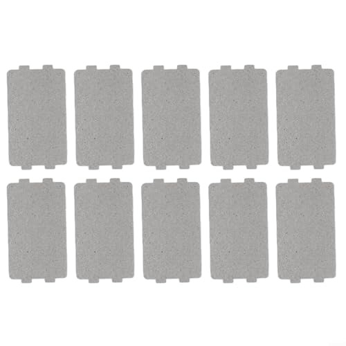 Gdfnmogo Placa de repuesto de guía de ondas de mica para horno microondas, paquete de 10, 4.5 x 2.56 pulgadas, 0.04 mm de grosor, ajuste universal para la mayoría de modelos de microondas