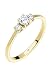 Produktbild Elli PREMIUM Ring Damen Trio mit Zirkonia Steinen in 375 Gelbgold