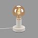 Briloner - Lampe de table 1 x E27 max. 10 W avec interrupteur à câble Blanc 100 x 90 mm 7023-016