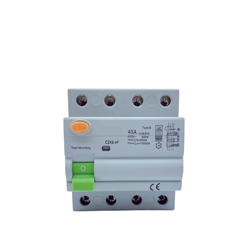 Disjoncteur Type B 4P 16A 100mA triphasé pour installation photovoltaïque 400V