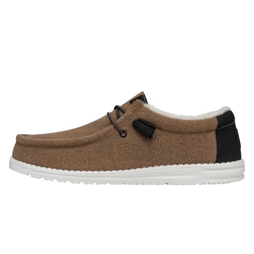 HEYDUDE Men's Wally Warmth Slip On Loafer, Brown Size 4 - image 1