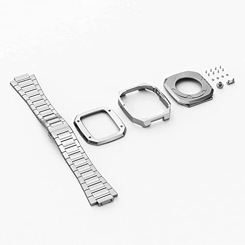 Correa de acero inoxidable 316 VELORE, diseño robusto de caja integrada para reloj de 44 mm 7