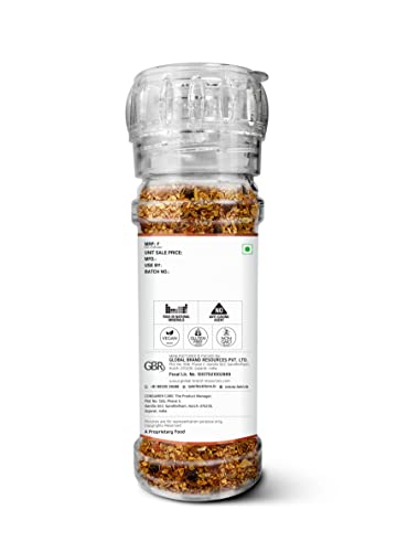 Image of LUNN Cajun Seasoning 55g Grinder | Authentic Cajun Spice Mix | Gourmet All-Purpose Seasoning | Perfect for Chicken, Seafood, BBQ, Fries, Pasta & Daily Cooking