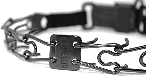 Herm Sprenger Black Stainless Steel Prong Dog Training Collar With Quick Release Buckle Ultra-Plus Pet Pinch Collar No-Pull Collar For Dogs Made In Germany 2.25Mm X 16In Small #TOP5