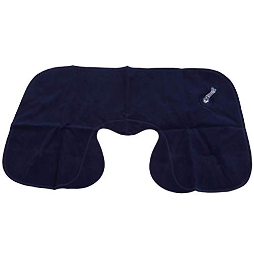 Preisvergleich Produktbild Gugutogo Aufblasbares Reisekissen Luftkissen Nackenstütze U-förmige kompakte Flugzeug Flug Reine Farbe Rest Kissen Kissen Für Auto