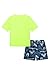 OSHKOSH B'GOSH Toddlers and Baby Boys' Swimsuit Trunk and Rashguard Set, Yellow 24MO
