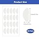 20 Paar Nasenpads Brille Selbstklebend 1mm D Form Anti Rutsch Brille Nasenpads Silikon Transparent Dünne Rutschfeste Selbstklebende Nasenpads Brillezubehör für Brillen Sonnenbrillen Schutzbrille