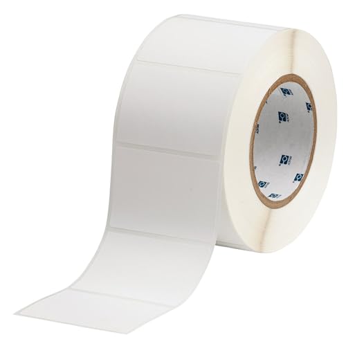 Brady THT-19-425-1 etiquetas de transferencia térmica de 3x2 pulgadas para impresoras industriales