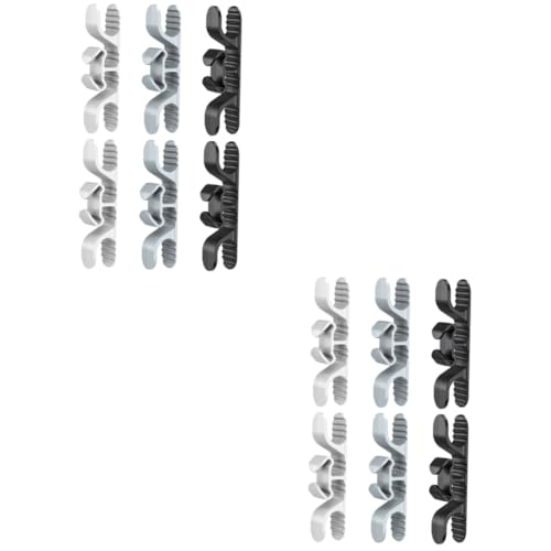 Hemobllo 2 Ensembles Enrouleur De Cordon De Cuisine Titulaires Gadget Curseurs D'appareils Organisateurs De Cuisine Et Rangement Colliers De Serrage Réutilisables Silicone 6 Pièces * 2