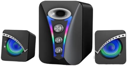 High Volume Wired Speakers with Microphone and Suitable for Desktop and Laptop Computers image 2
