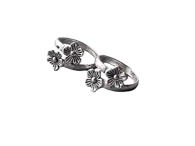fashion accessories Toe Ring Sterling Silver Abstract Pattern Design Toe Ring Adjustable Jewelry for Women. Set of 3 Pairs Toerings. (032-3 PAIRS)-picture-25