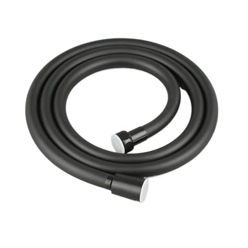 Flexible de douche souple noir et argenté avec système anti-torsion