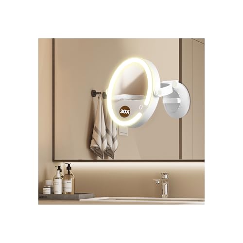 30X LED Magnifying Makeup Mirror with Light