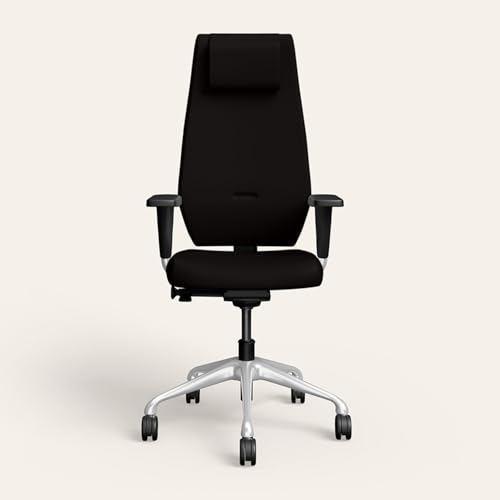 Image of Interio by Godrej Marvel Full Back Leatherette Executive Chair Black Ink