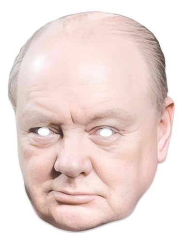 Star Cutouts SMP459 Winston Churchill Six Pack Cardboard Face Masks - Ideal for Fans Parties & VE Day Celebrations - Image 2