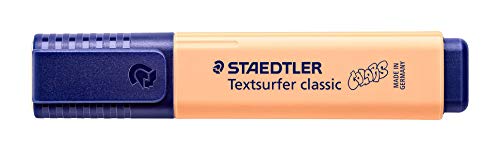Staedtler 364 C405 Textsurfer Classic - Pack de 10 Rotuladores fluorescente, Naranja Melocotón