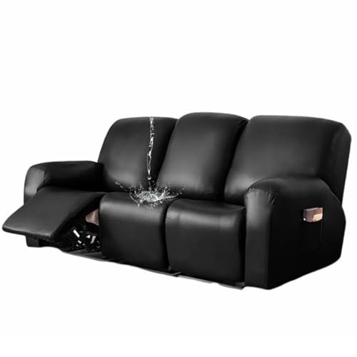 マッサージチェア カバー リクライニングチェアカバー 2人掛け PUレザー 肘付き 電動マッサージチェアカバー サイドポケット ストレッチ フィットタイプ ソファーカバー 肘あり 汚れ防止 水洗いOK 家庭用 業務用