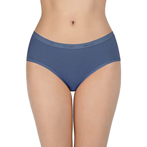 Image of Amante Solid Cotton Low Rise Hipster Panty Pack(Pack of 3)