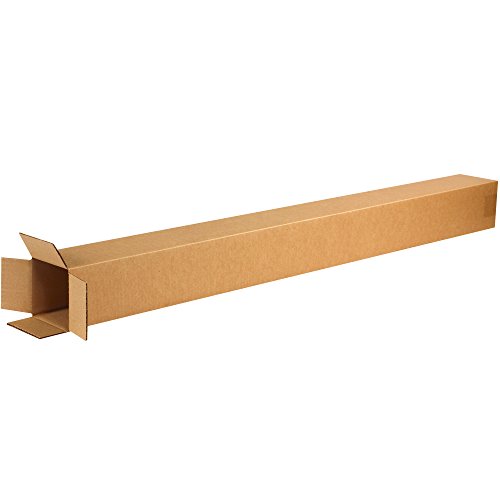 Image of Partners Brand P4448SK Tall Corrugated Boxes, 4 inch L x 4 inch W x 48 inch H, Kraft (Pack of 625)