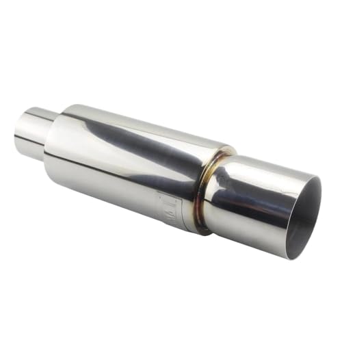 Tuyau d'échappement voiture embout silencieux universel inox 51mm 57mm 63mm sortie 90mm