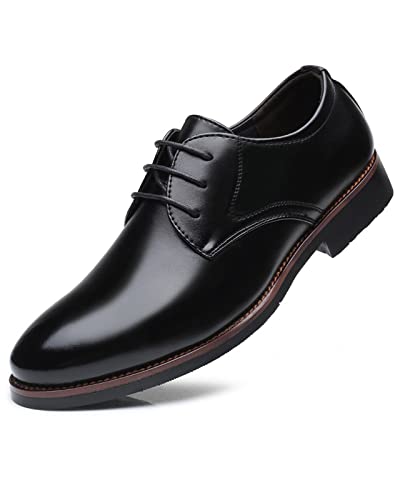 Ryehack Zapatos de Vestir para Hombre, Zapatos Oxford de Cuero con Cordones, Zapatos Brogue para Hombre, Zapatos Derby de