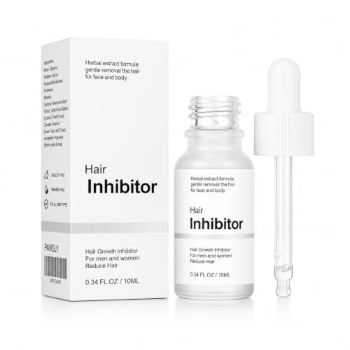 Hair Growth Inhibitor Serum for Face & Body, Mild Plant-Based Formula Helps Reduce Unwanted Hair Appearance, Moisturizing Daily Skin Care for Arms, Legs & Bikini Area