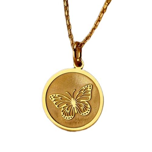 Collier papillon monarque argent et or, un symbole de liberté à votre cou