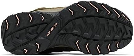 Columbia Womens Crestwood Mid Waterproof Boot Hiking Shoe, Nori, Peach Blossom, 5 Wide US | Image 4