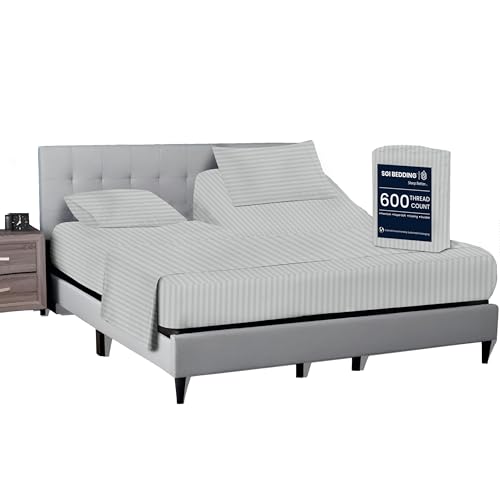 SGI bedding 32" Queen Split Top Flex Head Sheet 100%