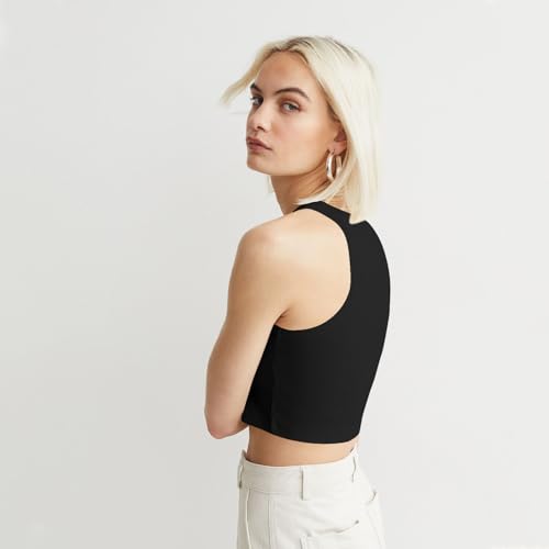 Image of KERI PERRY Tops for Women Crop Top for Women's Tank Activewear Tee Sports Western Casual Cotton Camisole Pack of 3 Combo