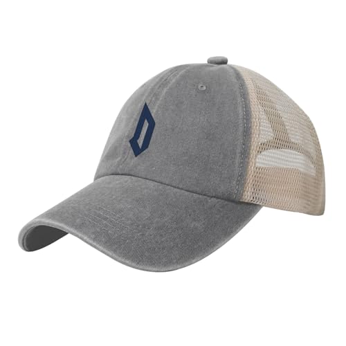 Duquesne University Hat Adjustable Athletic Vintage Washed Distressed Mesh Baseball Cap Gray