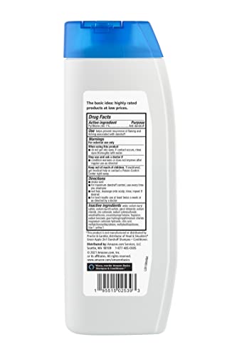 Amazon Basics 2-In-1 Dandruff Shampoo & Conditioner, Green Apple Scent, 14.2 Fluid Ounces, 1-Pack (Previously Solimo) #TOP1