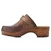 WHITE MOUNTAIN Shoes Being Leather Footbeds Clog, Brown/Leather, 8.5 M