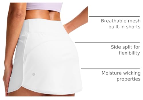 Image of SANTINY Skorts for Women with Pockets High Waisted Golf Skirts with Shorts A Line Athletic Tennis Skirt for Casual Pickleball