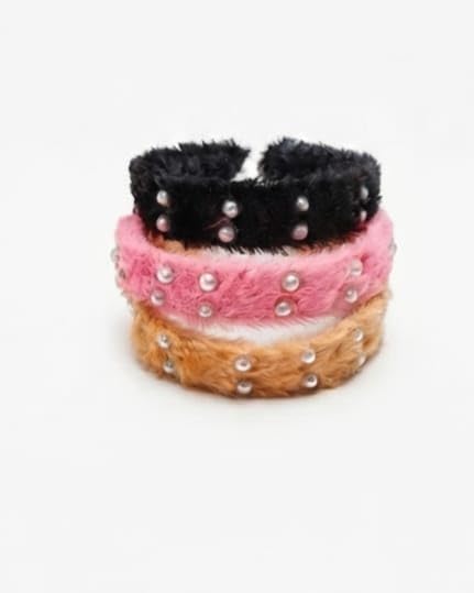 Soft Fluffy Fur Hair Band for Women & Girls | Plush Faux Fur Headband | Fashion Hair Accessory for Daily Wear, Party, Makeup, Spa & Winter | Multicolor | Pack of 3-image-48