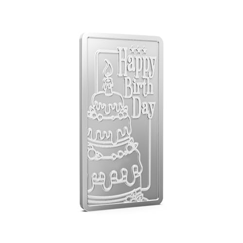 Image of Aspect Bullion Happy Birthday Silver Bar 999 Pure for Gifting & Investment