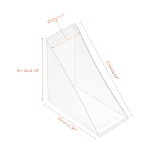 Image of uxcell 8Pcs Plastic Corner Protectors 28x82mm Right Angle Shape Glass Corner Guards Cushion for Corner Protection of Glass, Mirror, Tile, White