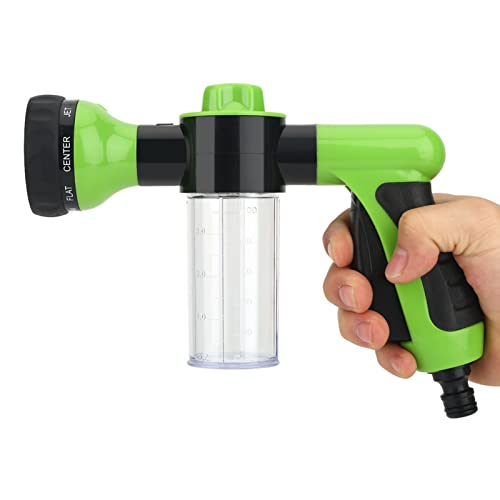 Alvinlite Car Washing Foam Gun, Garden Hose Foam Blaster Adjustable Water Spray Cleaning Foam Cannon(Green)