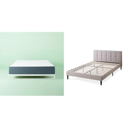 ZINUS�y�Z�b�g�����zZINUS Nurest �������[�t�H�[�� �}�b�g���X (20cm/�_�u��) +�W�k�X Lottie �z����x�b�h�t���[�� �V���[�g�w�b�h�{�[�h�t �x�[�W�� �_�u��