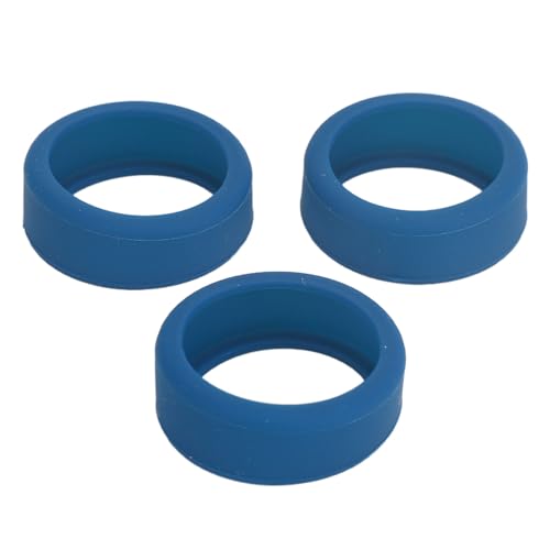 Protector de anillo de silicona elástico 3pcs azul oscuro miniatura 4